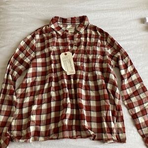 Current/Elliott plaid blouse